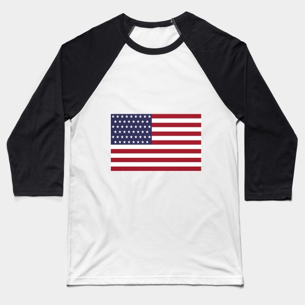 Flag of the United States of America Baseball T-Shirt by mstartwork